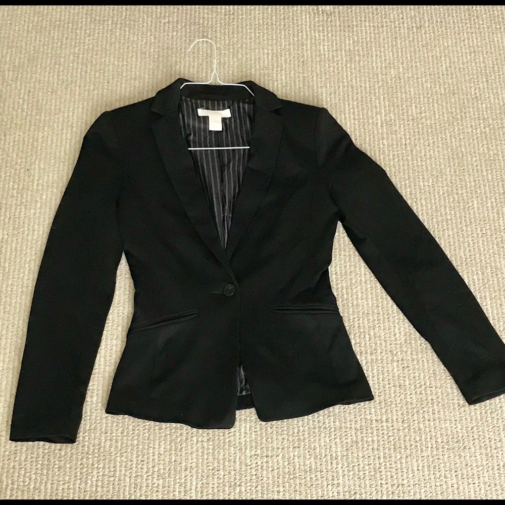 H&M Black fitted blazer